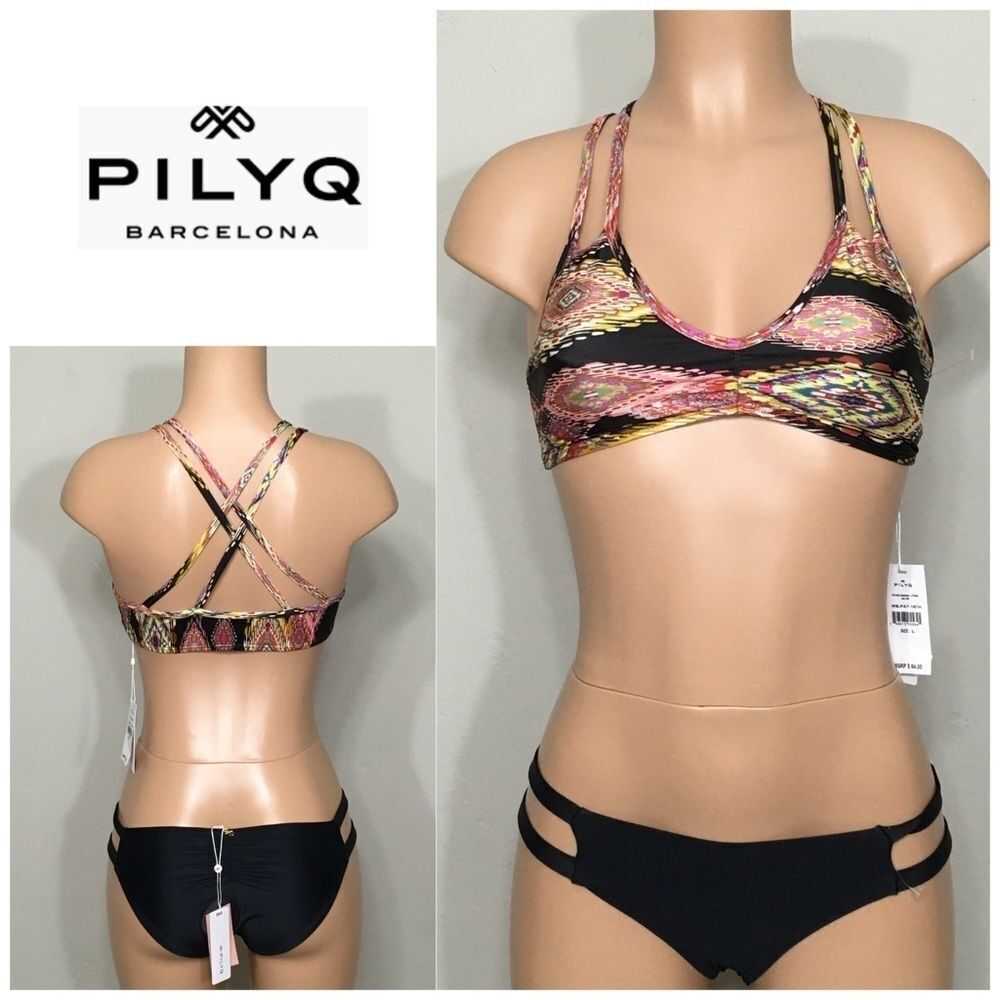 New. PILYQ bikini. L-top/M-bottom. Retails $149
